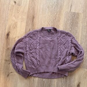 Wild Fable purple Cable Knit Sweater